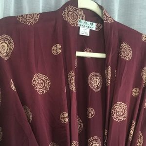 Silk Robe Midi Length